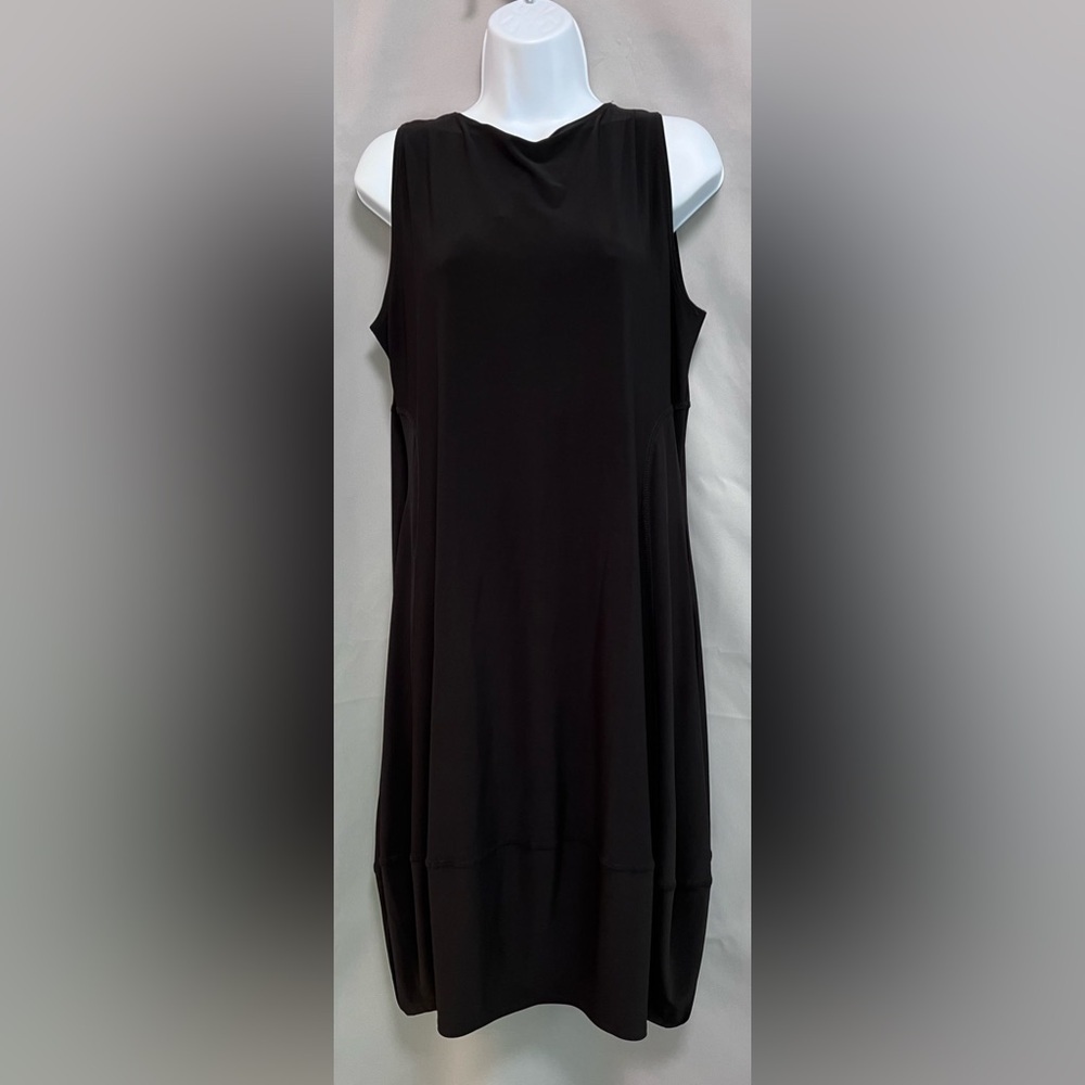 MarlaWynne Matte Jersey‎ Sleeveless Dress Black Sz PL NWT